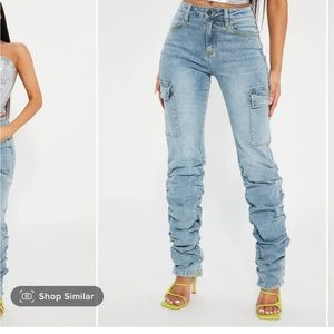 Fashion Nova NWT stacked jeans